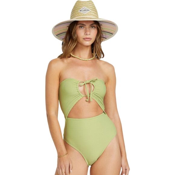 Billabong Women's Standard Tanlines Andrew 1Pc Swimsuit, Avocado, Size L NWT - Picture 1 of 1